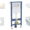 Tualetes poda komplekts Geberit Duofix ar podu Alpha Rimless un Vāku, Delta21 poga, Balta 11CD3140
