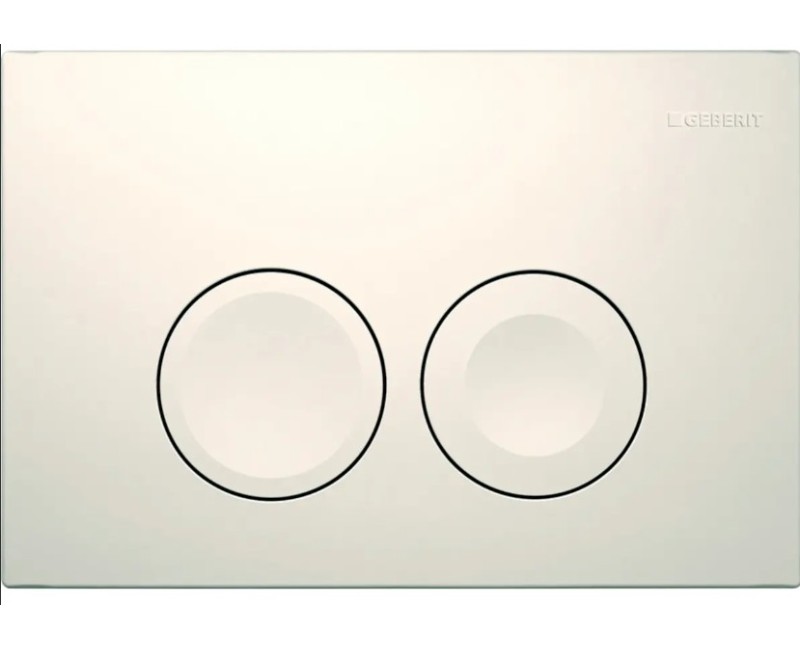 Tualetes poda komplekts Geberit Duofix ar podu Alpha Rimless un Vāku, Delta21 poga, Balta 11CD3140