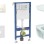 Tualetes poda komplekts Geberit Duofix ar podu Alpha Rimless un vāku, Delta35 poga, Balta 11CD3143