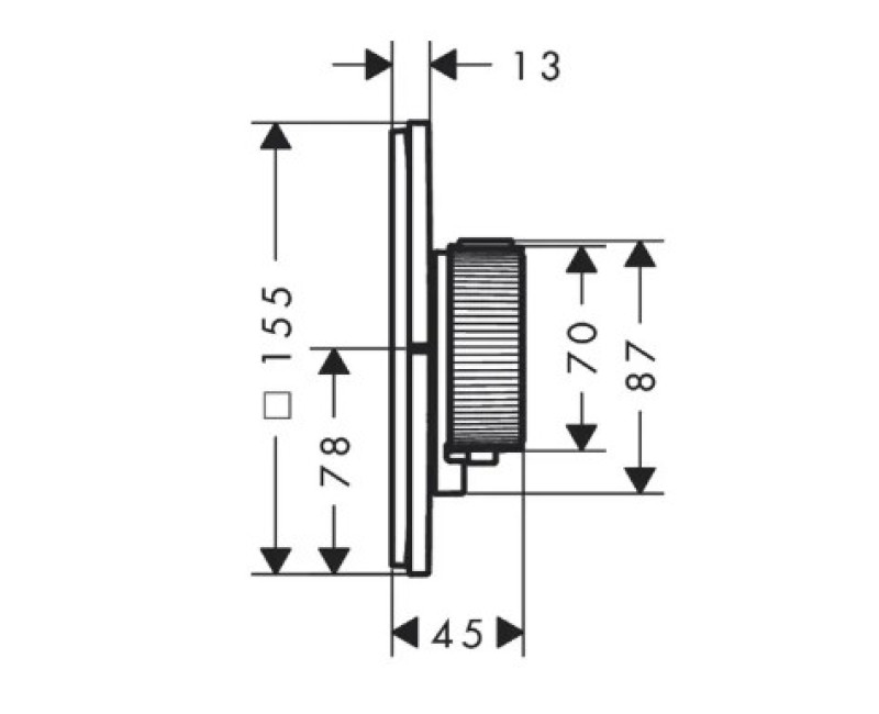Dušas maisītājs AXOR ShowerSelect ID ar termostatu iebūvējams, pulēta zelta izskats