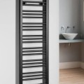 Dvieļu žāvētājs / Radiators Bruckner Albrecht 40x125cm, 437 W, melns 600.112.6