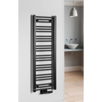 Dvieļu žāvētājs / Radiators Bruckner Albrecht 40x125cm, 437 W, melns 600.112.6