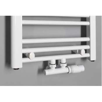 Dvieļu žāvētājs / Radiators Bruckner Albrecht 40x125cm, centrālais pieslēgums, balts 600.112.4