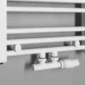Dvieļu žāvētājs / Radiators Bruckner Albrecht 40x93cm, centrālais pieslēgums, balts 600.111.4