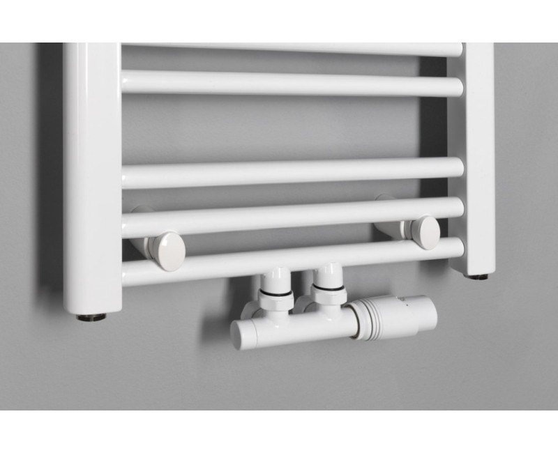 Dvieļu žāvētājs / Radiators Bruckner Albrecht 40x93cm, centrālais pieslēgums, balts 600.111.4