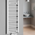 Dvieļu žāvētājs / Radiators Bruckner Albrecht 40x93cm, centrālais pieslēgums, balts 600.111.4