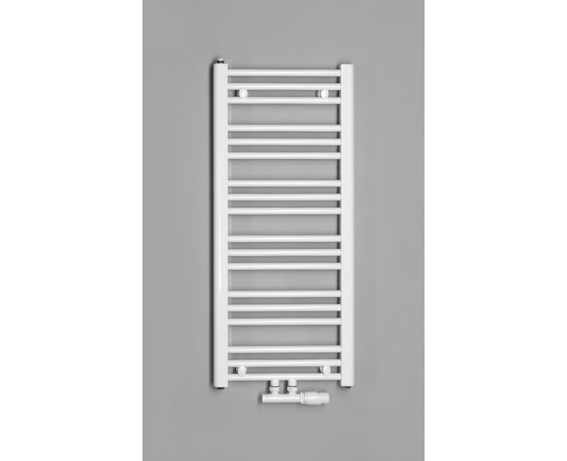 Dvieļu žāvētājs / Radiators Bruckner Albrecht 40x93cm, centrālais pieslēgums, balts 600.111.4