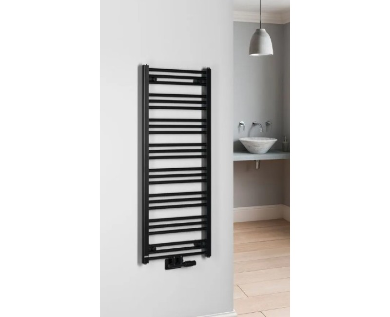 Dvieļu žāvētājs / Radiators Bruckner Albrecht 50x125cm, 525 W, melns 600.114.6