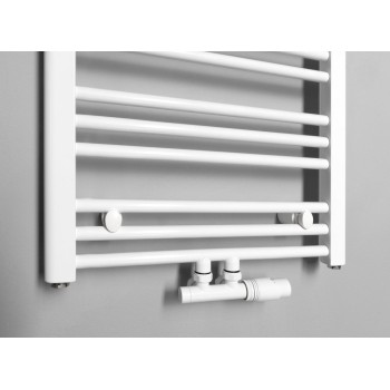 Dvieļu žāvētājs / Radiators Bruckner Albrecht 50x157cm, centrālais pieslēgums, balts 600.115.4