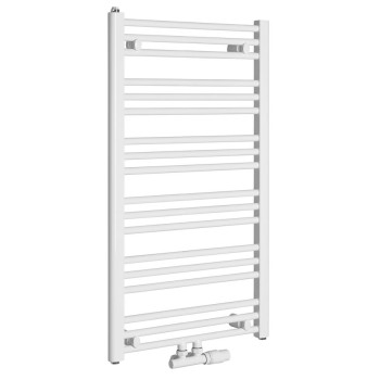 Dvieļu žāvētājs / Radiators Bruckner Albrecht 60x93cm, centrālais pieslēgums, balts 600.116.4