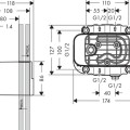 Montāžas iebūvējamā daļa Axor One termostata maisītājam 45710180