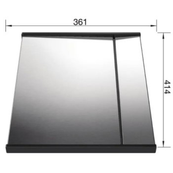 Pilienu savākšanas paplāte Blanco ieliktnis 361x414 mm, nerūsējošais tērauds/plastmasa 223067