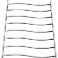 Pilināšanas režģis Griešanas dēlis Blanco 44x21 cm, nerūsējošais tērauds 229234