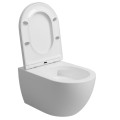 Tualetes poda komplekts Grohe Rapid SL pods Kielle Gaia Rimless ar SoftClose Vāku, Skate Cosmopolitan poga, Balta 11BA3103