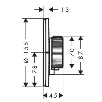Vannas / Dušas maisītājs Axor ShowerSelect ID ar termostatu iebūvējams, pulēta zelta izskats 36751990