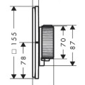 Vannas / Dušas maisītājs Axor ShowerSelect ID ar termostatu iebūvjams, hroms 36755000