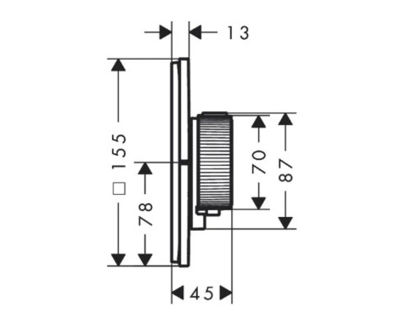 Vannas / Dušas maisītājs Axor ShowerSelect ID ar termostatu iebūvjams, hroms 36755000
