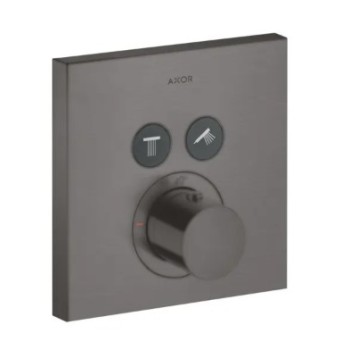 Vannas / Dušas maisītājs Axor ShowerSelect Iebūvējamais ar termostatu, birstēts melns hroms 36715340