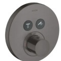 Vannas / Dušas maisītājs Axor ShowerSelect Iebūvējamais termostats, birstēts melns hroms 36723340