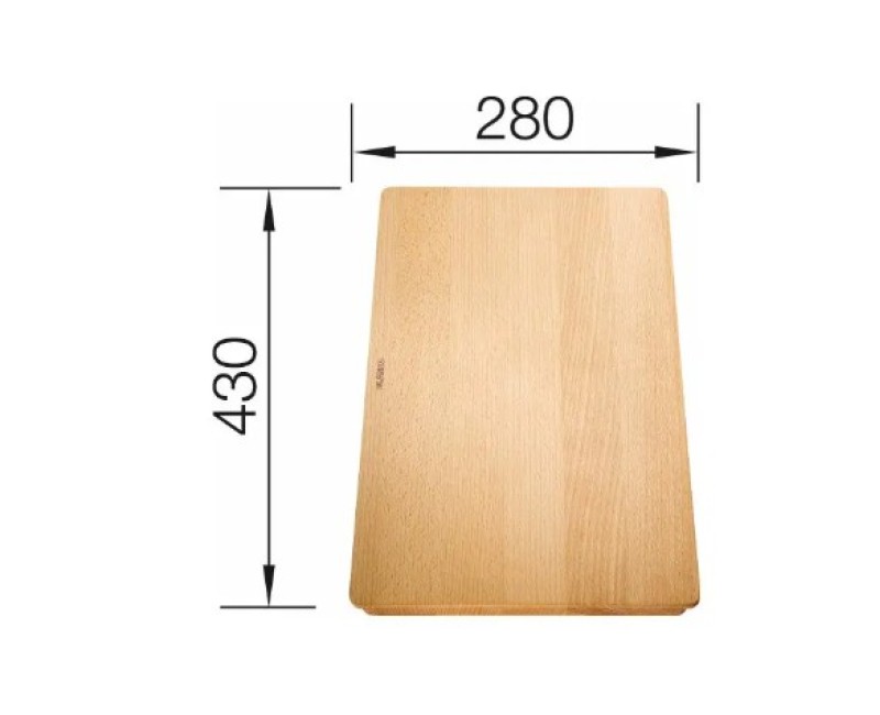 Virtuves Griešanas dēlis Blanco 280x430 mm, dižskābardis 514544