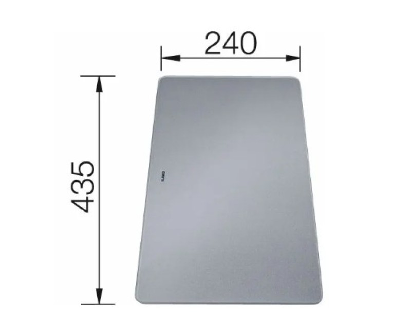 Virtuves Griešanas dēlis Blanco 35x240 mm, rūdīts stikls 227699