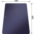 Virtuves Griešanas dēlis Blanco 495x280, stikls/zils 232846