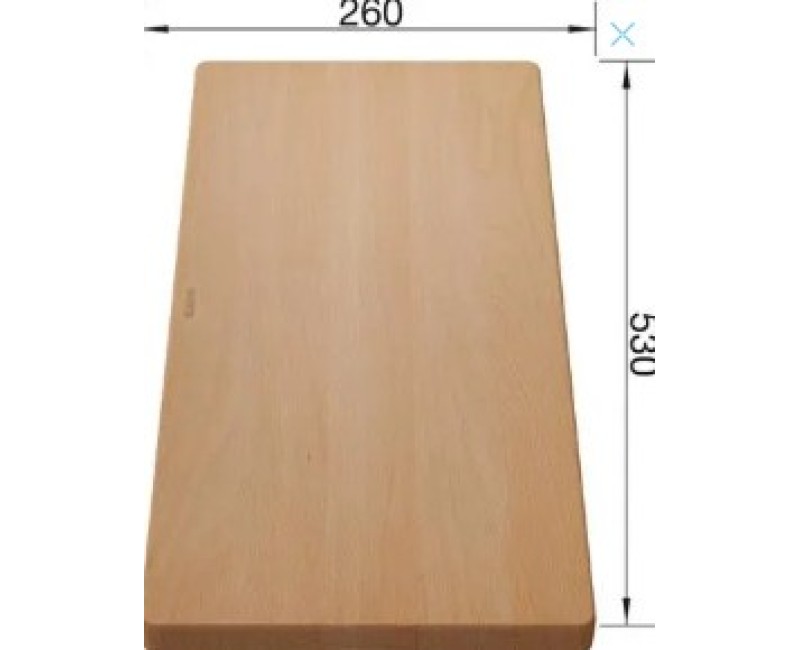 Virtuves Griešanas dēlis Blanco 530x260 mm, dižskābardis 218313