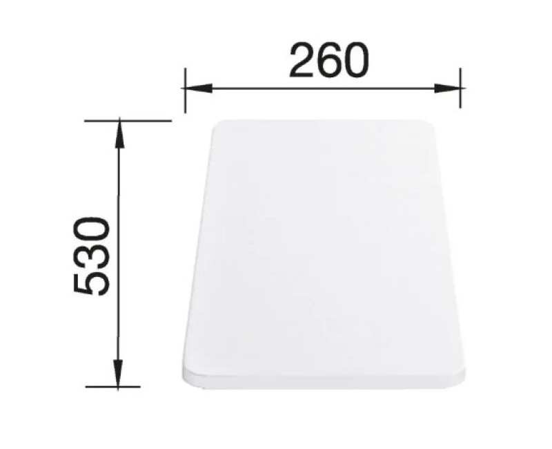 Virtuves Griešanas dēlis Blanco Median, balts 217611
