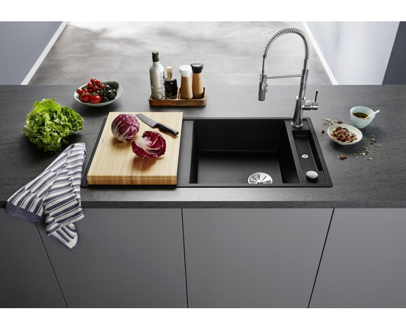 Virtuves izlietne Blanco Axia III XL 6 Silgranīta, 100x51 cm, ar oša virtuves dēli, InFino, tartufo 523507