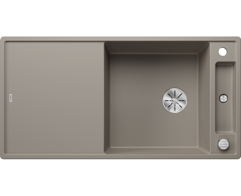 Virtuves izlietne Blanco Axia III XL 6 Silgranīta, 100x51 cm, ar oša virtuves dēli, InFino, tartufo 523507
