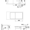 Virtuves izlietne Blanco Axia III XL 6 Silgranīta, 99x50 cm, ar aksesuāriem, InFino, antracīts 523520