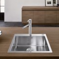 Virtuves izlietne Blanco Claron 500, 56x51 cm, InFino, nerūsējošais tērauds 521633