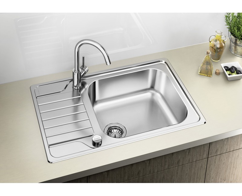 Virtuves izlietne Blanco Classimo  100x50 cm, ar notekas vadību, InFino, pulēts nerūsējošais tērauds 525327