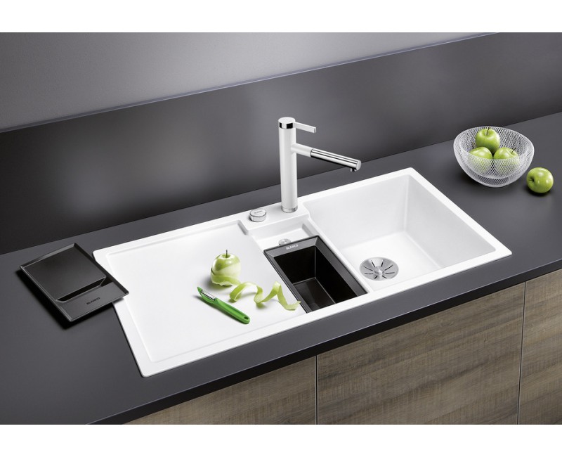 Virtuves izlietne Blanco Collectis 6 Silgranīta, 100x51 cm, ar piederumiem, InFino, balts 523348