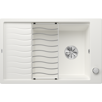 Virtuves izlietne Blanco Elon XL 6 Silgranīta, 78x50 cm, ar aksesuāriem, InFino, balta 524838