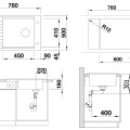 Virtuves izlietne Blanco Elon XL 6 Silgranīta, 78x50 cm, ar aksesuāriem, InFino, tartufo 524841