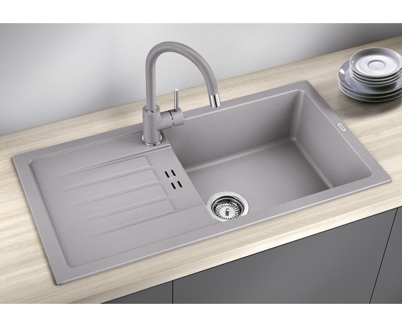 Virtuves izlietne Blanco Favum XL 6 Silgranīta, 86x44 cm, melna 526082