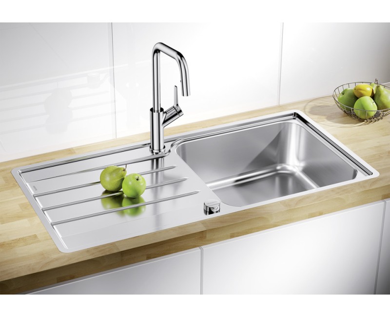 Virtuvinė kriauklė Blanco Lemis XL 6, 100x50 cm, InFino, poliruotas nerūdijantis plienas