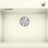 Virtuvės kriauklė Blanco Palona 6 Keramika, 62x51 cm, InFino, magnolija 524732