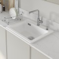 Virtuves izlietne Blanco Palona 6 Keramikas, 62x51 cm, InFino, spīdīgi balta 524731