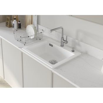 Virtuves izlietne Blanco Palona 6 Keramikas, 62x51 cm, InFino, spīdīgi balta 524731