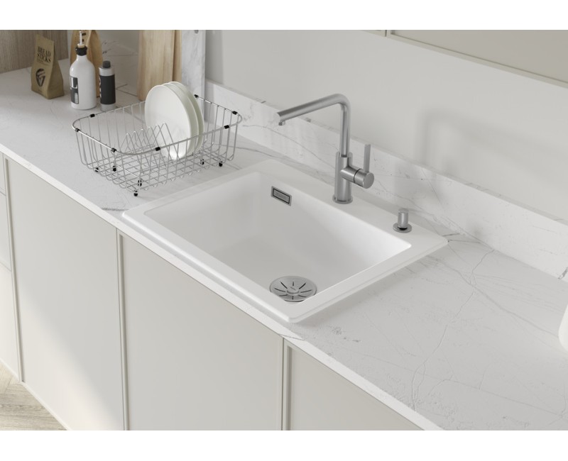 Virtuves izlietne Blanco Palona 6 Keramikas, 62x51 cm, InFino, spīdīgi balta 524731