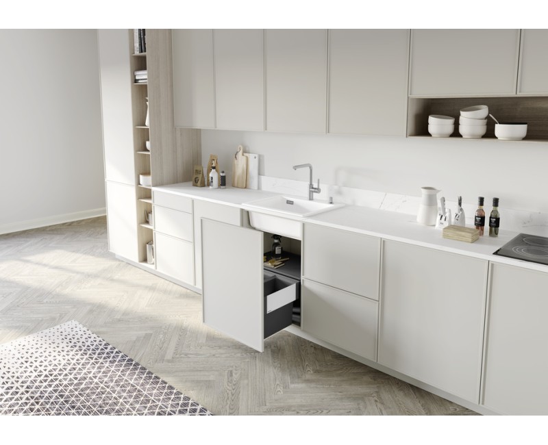 Virtuves izlietne Blanco Palona 6 Keramikas, 62x51 cm, InFino, spīdīgi balta 524731