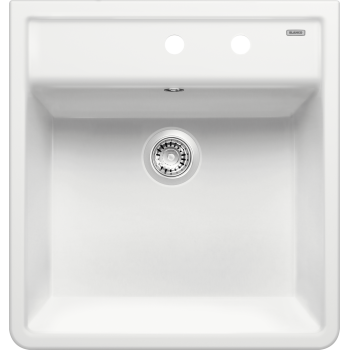 Virtuves izlietne Blanco Panor 60 Keramika, 60x63 cm, 2 caurumi, spilgti balta 514501