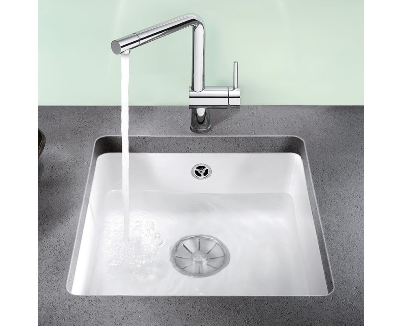 Virtuves izlietne Blanco Subline 375 Keramika, 41x46 cm, spīdīgi balta 523726
