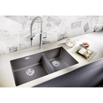 Virtuves izlietne Blanco Subline 480/320  Silgranīta, 86x46 cm, pabūvējamā, tartufo 523591