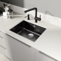 Virtuves izlietne Blanco Subline 500 Keramikas, 54x46cm, pabūvējamā melna 523740