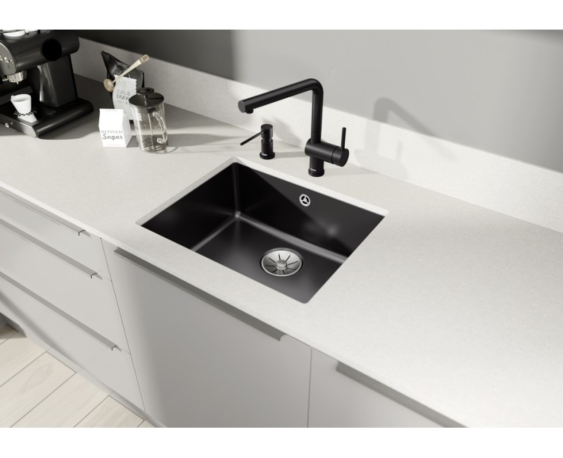Virtuves izlietne Blanco Subline 500 Keramikas, 54x46cm, pabūvējamā melna 523740