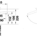 Virtuves maisītājs Blanco Alta II, pelēks akmens 527532