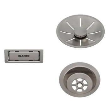 Izlietnes Notekas komplekts Blanco, platīns 207406